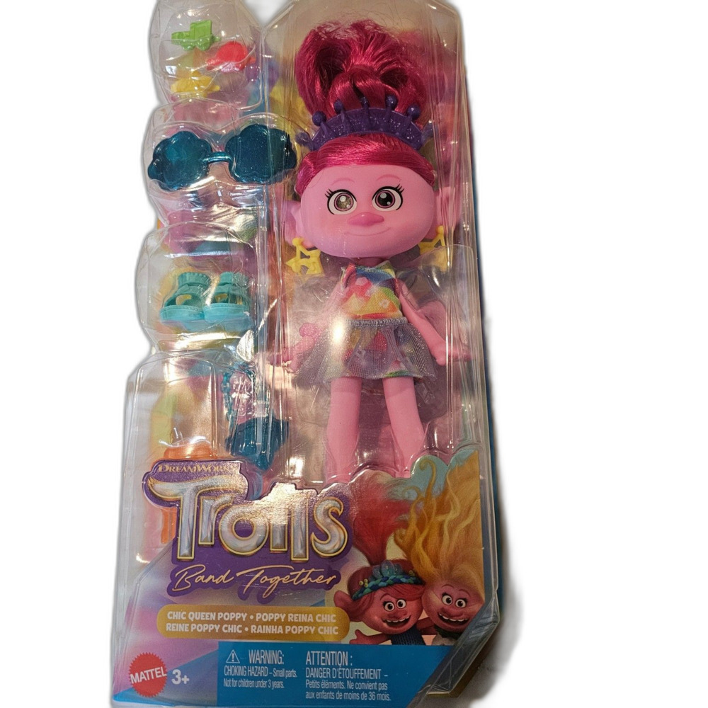 ​Trolls Band Together Chic Queen Poppy Fashion Doll - New In Box